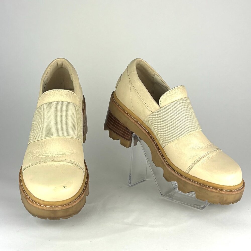 SOREL Joan Now City Loafers - Cream, Size 7